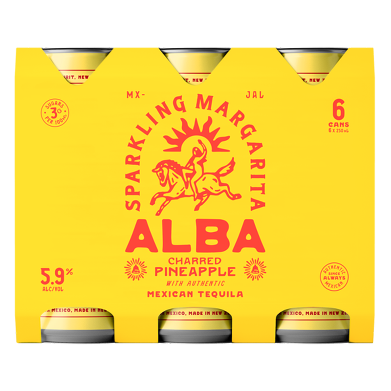 Alba Charred Pineapple 5.9% 250 6 Pack Cans