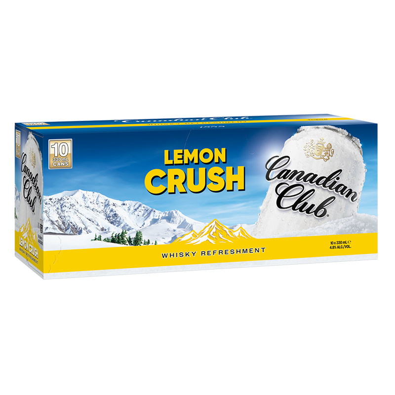 Canadian Club Lemon Crush 4.8% Cans 10x330ml