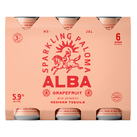 Alba Grapefruit Sparkling Paloma 5.9% 250ml 6 Pack Cans