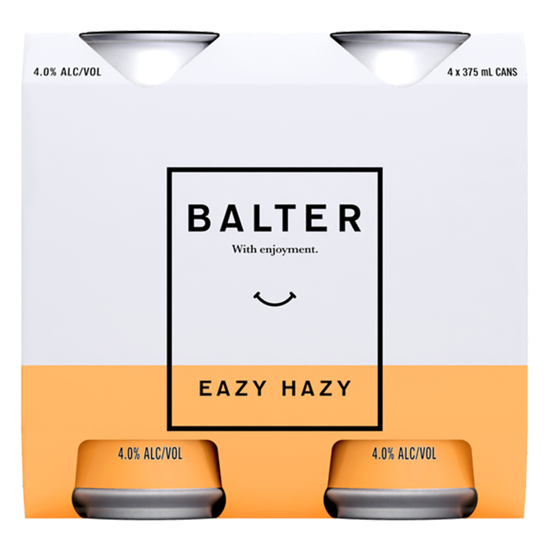 Balter Easy Hazy 5% 375ml 4 pack cans