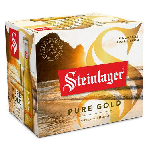 Steinlager Pure Gold 4.5% 12 x 330ml Bottles