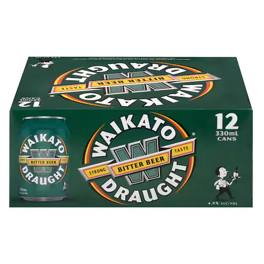 Waikato Draught 12pk cans